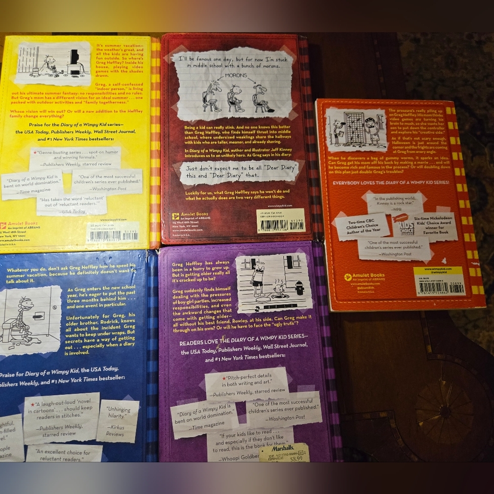 Diary Of A Wimpy Kid 5 Books - Picture 2 of 3